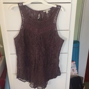 Purple lacie tank top